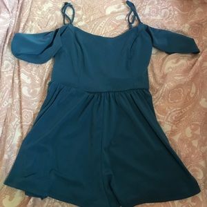 Teal blue romper